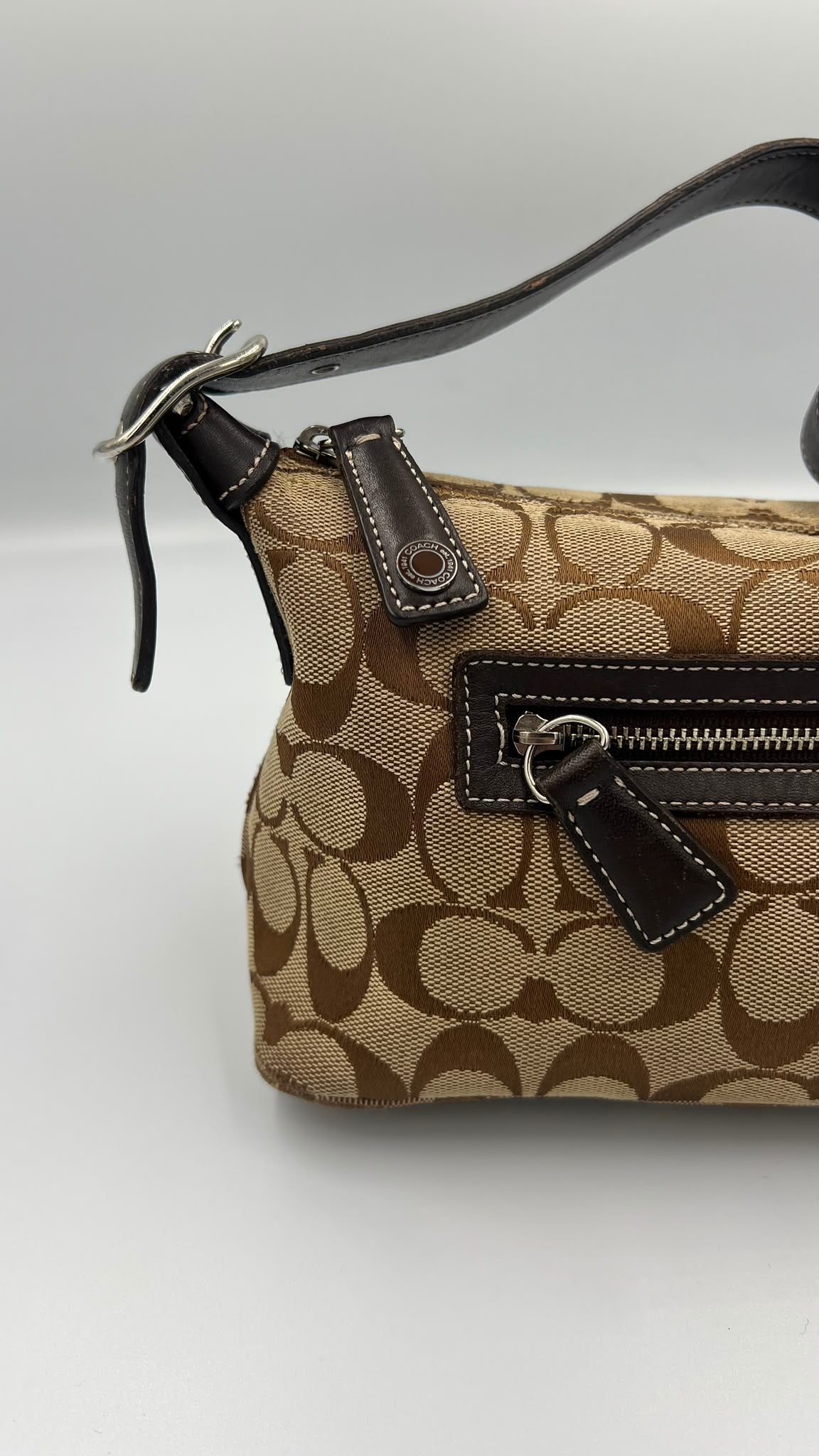 Coach Signature Canvas Shoulder Bag
