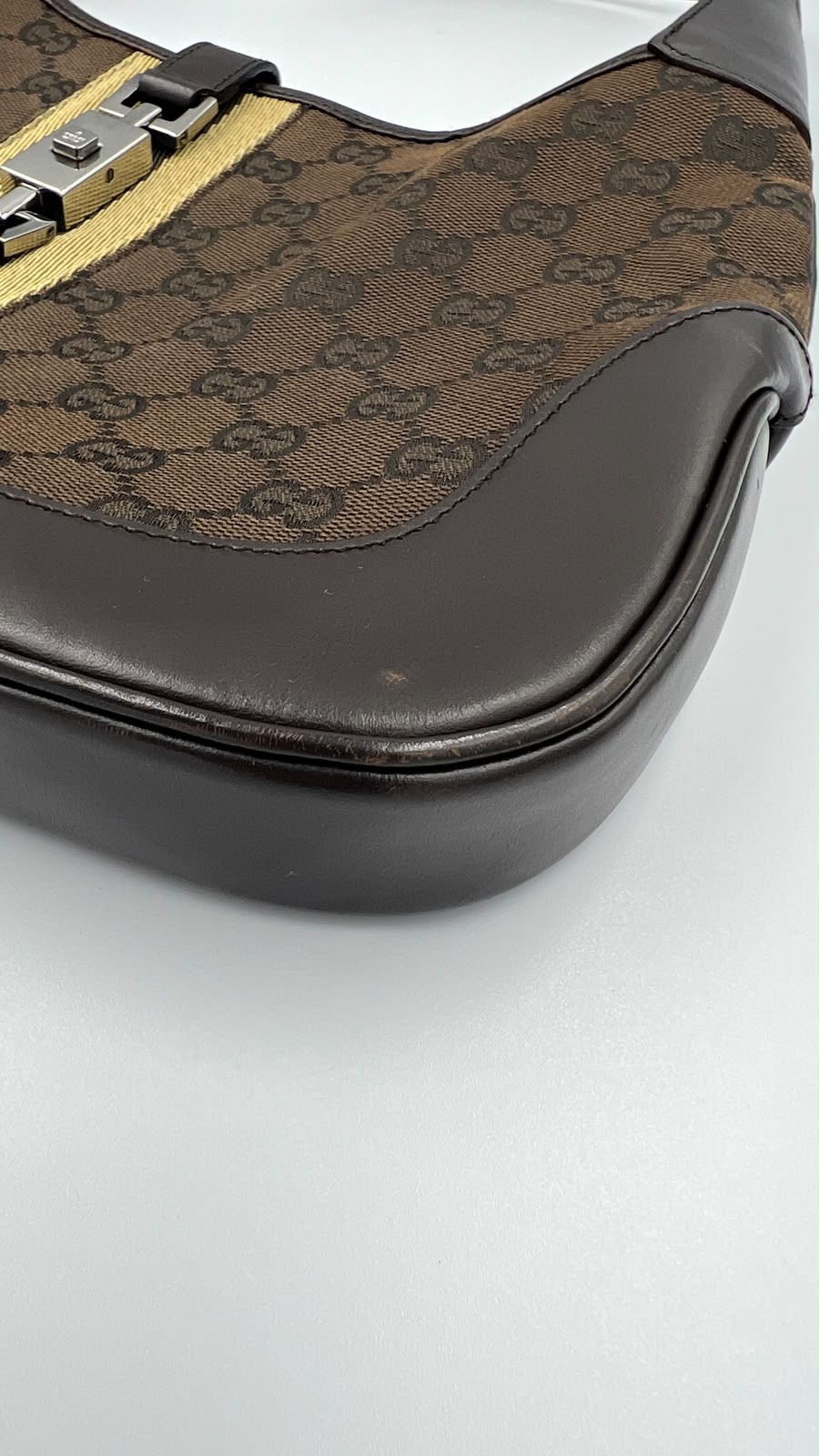 Gucci Brown GG Canvas Jackie Shoulder Bag