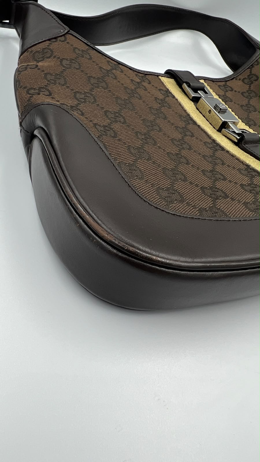 Gucci Brown GG Canvas Jackie Shoulder Bag