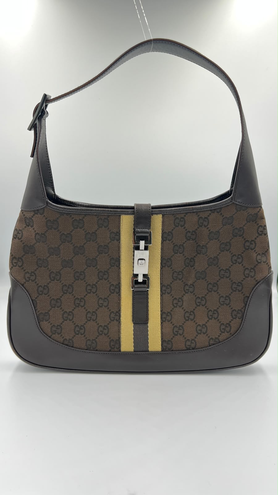 Gucci Brown GG Canvas Jackie Shoulder Bag
