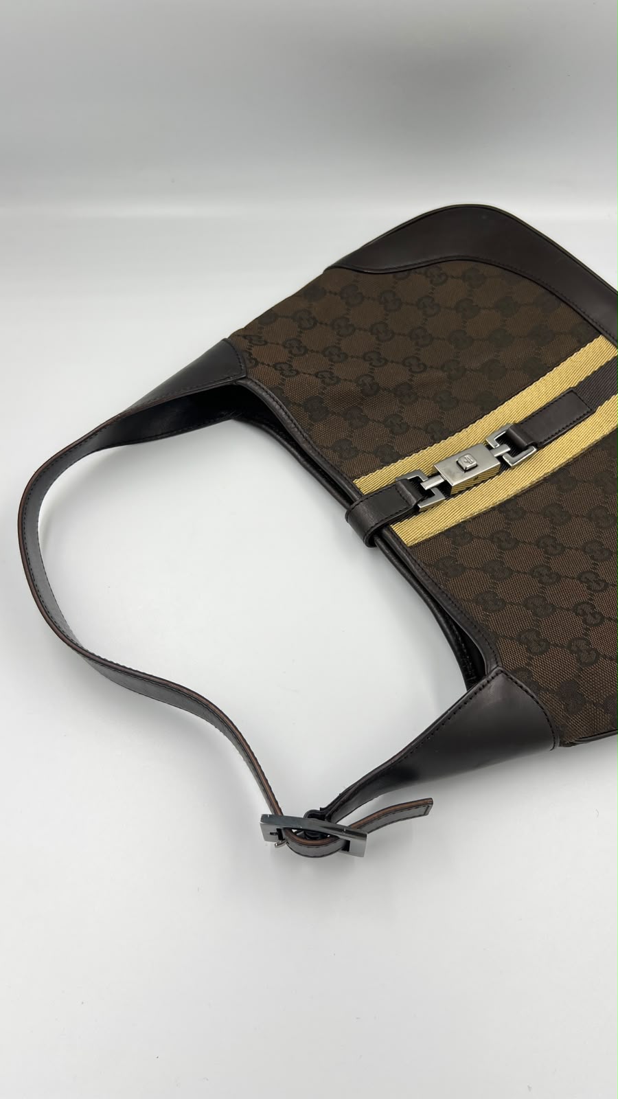 Gucci Brown GG Canvas Jackie Shoulder Bag