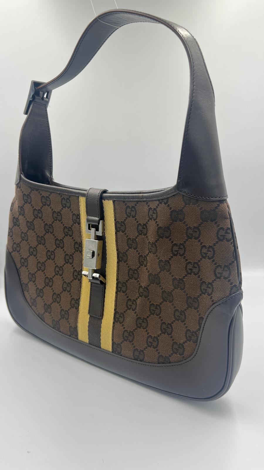 Gucci Brown GG Canvas Jackie Shoulder Bag